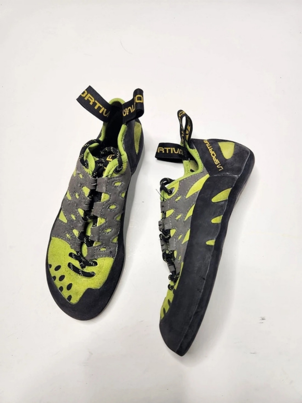 La Sportiva Tarantulace Size EU 39 Climbing Shoes Green Gray - Picture 3 of 7